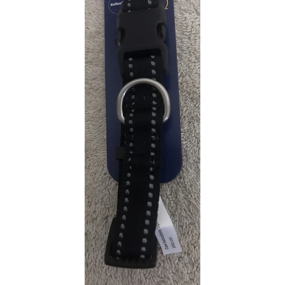 YOULY The Protector Reflective Black Dog Collar NEW Size Small